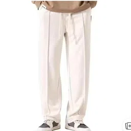 parwati creation Men Loose Fit Cream Linen Blend Trousers-picture-28