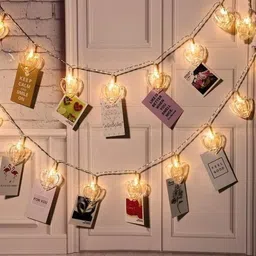 mr vajani 10 LEDs 2.03 m Gold Steady Heart Rice Lights-picture-31