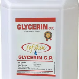 sofskin Glycerin C.P. Pure,Refined Babies Skin, Diaper Rash - 5 Litre (6.25 Kgs) image 1