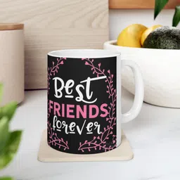 giftkarde BEST FRIEND FOREVER Printed Coffees Ceramic Coffee Mug image 4