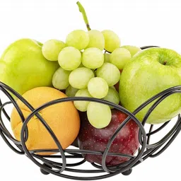 replex Fruit vegetable Basket for Serving, Bowl for Dining Table Decorative Pack of 1 Brass Fruit & Vegetable Basket-picture-29