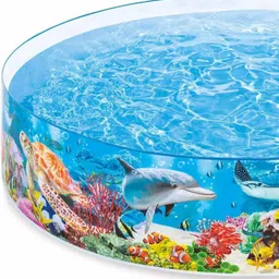 iris Instant Kiddie Ocean Underwater Fun Paddling Water Swimming Pool for Kids (5 Feet x 10 inch) Inflatable Swimming Pool image 5