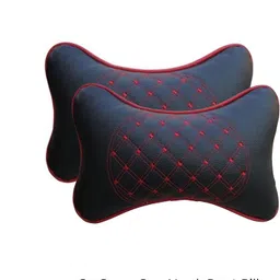 gogear Black Leather Car Pillow Cushion for Universal For Car image 2