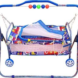 flammable New Born Baby Swing Baby Cradle Baby Crib Baby Jhula and Mosquito net-picture-1