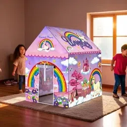 hiyantenthub UNICORN TENT HOUSE FOR KIDS image 1