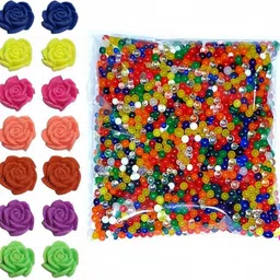 aquabloom Multicolour Jelly Balls 1500-Pc (Approx.) & 10 Growing Flower Magic Water Beads image 5