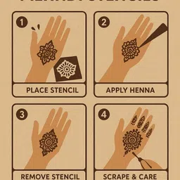 nakshatrastencil NA1000 Temporary Tattoo Kit image 2