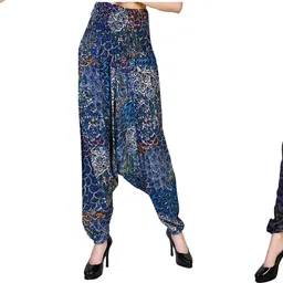 narnari Printed Rayon Women Harem Pants image 1