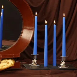 parkash candles Unscented Dripless Taper Candles || Candle Light Dinner || Spell || Set of 4 Candle-picture-18