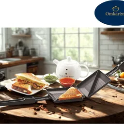omkarixa by omkarixa Non Electric Sandwich Maker for Gas | Portable Grill Toaster for Home & Outdoor Toast image 3