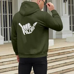 triptee Men Full Sleeve Printed Hooded Sweatshirt image 2