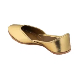 Korakari Womens Leather Juti-Gold image 5
