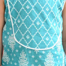 here&now x kinder kids Kinder Kids Girls Floral Printed Regular Pure Cotton Kurti with Palazzos image 2