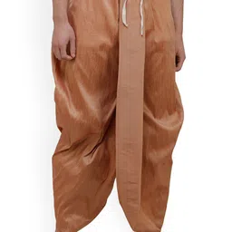 Exotic India Men Art Silk Ready To Wear Dhoti Pants-image-73