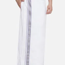 Sethukrishna Border Detail Readymade Dhoti-image-0