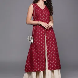 Ethnovog Ethnic Motifs Printed Cotton Kurta image 5