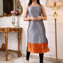 KALINI Ethnic Motif Printed Straight Kurta image 5
