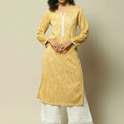 Rangriti Abstract Printed Gotta Patti Straight Kurta-picture-23