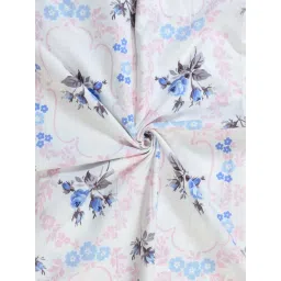 FABINALIV Multicolor Floral Cotton King Fitted Packing Double Bedsheet with 2 Pillow Covers image 4