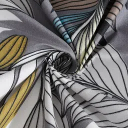 FABINALIV Multi-Color Floral 300 TC Cotton Blend King Bedsheet with 2 Pillow Covers image 4