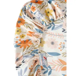 FABINALIV Multicolor Floral Cotton King Fitted Packing Double Bedsheet with 2 Pillow Covers image 5