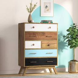 urban ladder Dasteen Solid Wood Chest of 6 Drawers in Semi Gloss Finish-picture-36