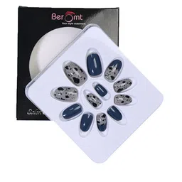 BEROMT 12 Pcs Long-Lasting Reusable Lightweight Salon Finish Press on Nail Tips- Shade 167 image 1