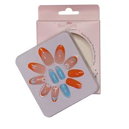 BEROMT 12 Pcs Long-Lasting False French Nails with Kit - Shade 285 image 1