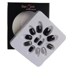 BEROMT 12 Pcs Long-Lasting Reusable Lightweight Salon Finish Press on Nail Tips- Shade 751 image 1