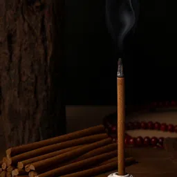 RDK Pack of 100 Gram Premium Majestic Flavour Charcoal Free Dhoop Stick with Holder-image-5