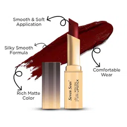 Seven Seas Matte With You Smooth & Soft Long Lasting Lipstick 2.5g - Fire 609 image 4