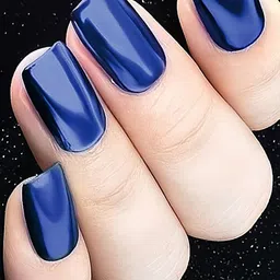 FEELHIGH Royal Blue Chrome Nail Powder Mirror Effect With Stick image 4