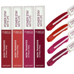 FORFOR Set of 4 Power Stay Non-Transfer & Waterproof Liquid Matte Lipstick - 5 ml each-picture-21