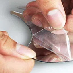 WallDaddy 14 Pcs Golden Self-Adhesive Square Mirror Wall Stickers image 3