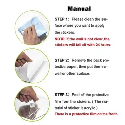 WallDaddy Silver Toned 24 Pieces Hexagon Mirror Wall Stickers image 3