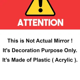 WallDaddy Silver Toned 16 Pieces Square Mirror Wall Stickers image 5