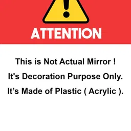 WallDaddy Silver Toned 16 Pieces Square Mirror Stickers For Wall image 5