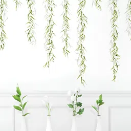 Asian royal Green & White Printed Self Adhesive Wall Sticker-image-33