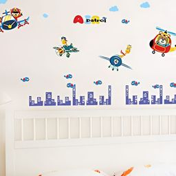 Asian royal Blue & Red 3D Printed Self Adhesive Wall Sticker-picture-12