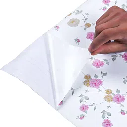 Aura White & Pink 3D Printed Self Adhesive Wall Sticker image 4