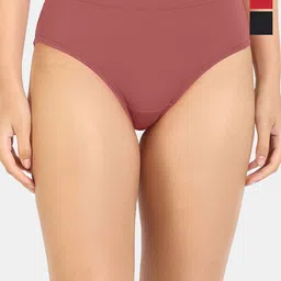 Zivame Women Pack of 3 Pure Cotton Sundrdtmt Dustycedr Anthracite Mid Rise Hipster Briefs-picture-43