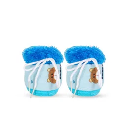 BAESD Infants Printed Velvet Booties image 2