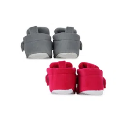 BAESD Infants Set Of 2 Anti-Skid Sole Velvet Booties image 4