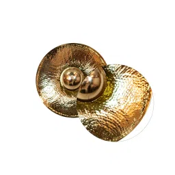 kapoor lampshades Hazel Metal Novelty Wall Light (Gold) image 5