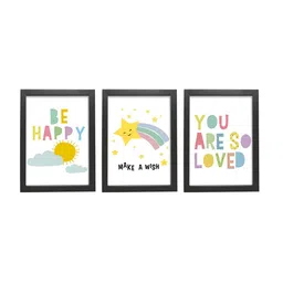 TIED RIBBONS Set of 3 Quotes Framed Wall Art Paintings image 2