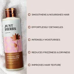 Just Herbs Kumuda Anti Hairfall & Hair Thinning Hair Conditioner With Bhringraj - 200 ml image 4