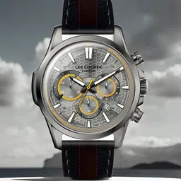 Lee Cooper Men Brass Leather Straps Analogue Multi Function Watch LC07493 061 image 1