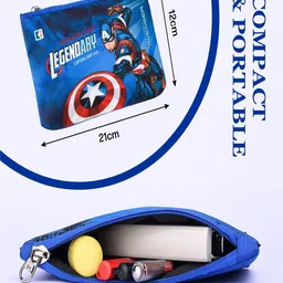 Kuber Industries Kids Set Of 4 Printed Pencil Pouches image 3