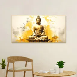 nestroots Canvas Framed Buddha on Vibrant Wall Painting-picture-13