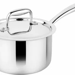 inkitchenstore Prabha Tri-Ply Stainless Steel Saucepan: Induction & Gas Ready Sauce Pan 20 cm diameter with Lid 3 L capacity-picture-36